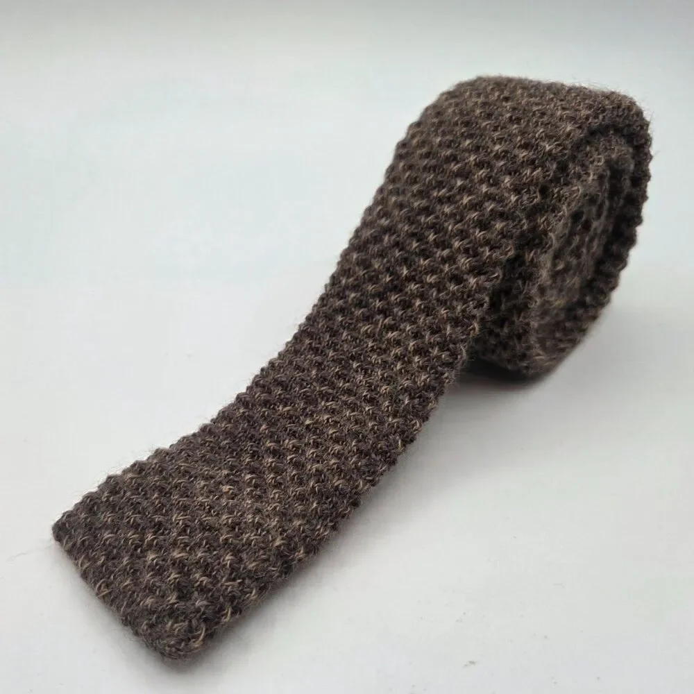 The Regiment Shops Colorado Brown Knit Wool Tie 2